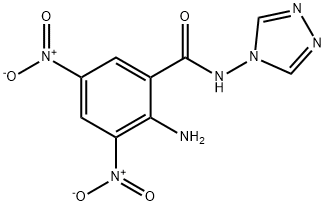 2-amino-3,5-dinitro-N-(1,2,4-triazol-4-yl)benzamide Struktur