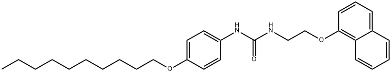 1-(4-decoxyphenyl)-3-(2-naphthalen-1-yloxyethyl)urea Struktur