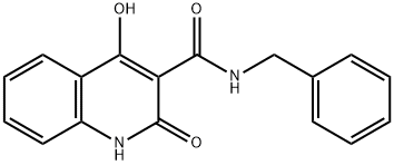 N-benzyl-4-hydroxy-2-oxo-1H-quinoline-3-carboxamide Struktur