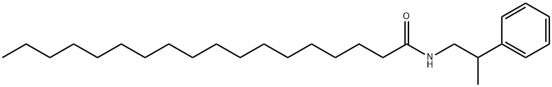 N-(2-phenylpropyl)octadecanamide Struktur