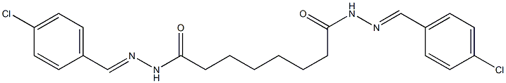 N,N'-bis[(E)-(4-chlorophenyl)methylideneamino]octanediamide Struktur
