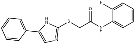 N-(2-fluorophenyl)-2-[(5-phenyl-1H-imidazol-2-yl)sulfanyl]acetamide Struktur