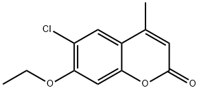 6-chloro-7-ethoxy-4-methylchromen-2-one Struktur