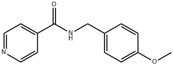 N-[(4-methoxyphenyl)methyl]pyridine-4-carboxamide Struktur