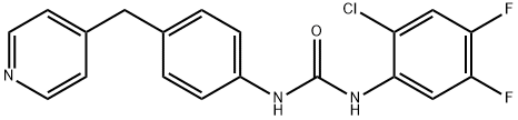 1-(2-chloro-4,5-difluorophenyl)-3-[4-(pyridin-4-ylmethyl)phenyl]urea Struktur