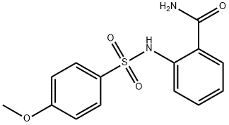 2-[(4-methoxyphenyl)sulfonylamino]benzamide Struktur