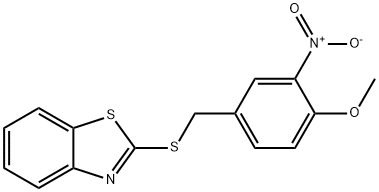 2-[(4-methoxy-3-nitrophenyl)methylsulfanyl]-1,3-benzothiazole Struktur