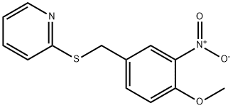 2-[(4-methoxy-3-nitrophenyl)methylsulfanyl]pyridine Struktur