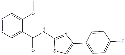 N-[4-(4-fluorophenyl)-1,3-thiazol-2-yl]-2-methoxybenzamide Struktur