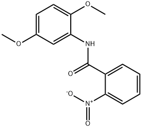 N-(2,5-dimethoxyphenyl)-2-nitrobenzamide Struktur