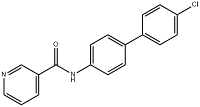 N-[4-(4-chlorophenyl)phenyl]pyridine-3-carboxamide Struktur