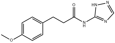 3-(4-methoxyphenyl)-N-(1H-1,2,4-triazol-5-yl)propanamide Struktur