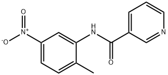 N-(2-methyl-5-nitrophenyl)pyridine-3-carboxamide Struktur