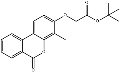 tert-butyl 2-(4-methyl-6-oxobenzo[c]chromen-3-yl)oxyacetate Struktur