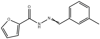 N-[(E)-(3-methylphenyl)methylideneamino]furan-2-carboxamide Struktur