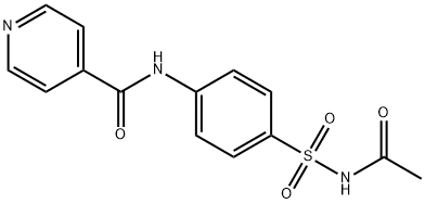 N-[4-(acetylsulfamoyl)phenyl]pyridine-4-carboxamide Struktur