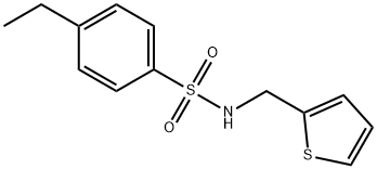 4-ethyl-N-(thiophen-2-ylmethyl)benzenesulfonamide Structure