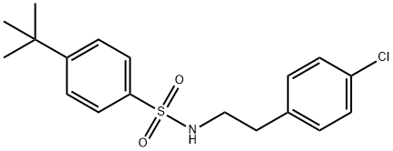 4-tert-butyl-N-[2-(4-chlorophenyl)ethyl]benzenesulfonamide Struktur