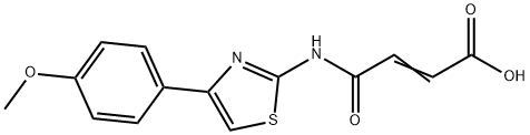 (E)-4-[[4-(4-methoxyphenyl)-1,3-thiazol-2-yl]amino]-4-oxobut-2-enoic acid Struktur