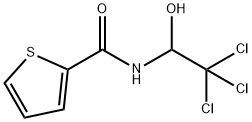 N-(2,2,2-trichloro-1-hydroxyethyl)thiophene-2-carboxamide Struktur