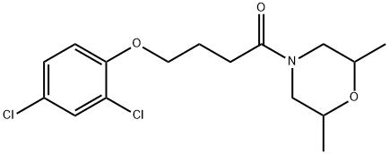 4-(2,4-dichlorophenoxy)-1-(2,6-dimethylmorpholin-4-yl)butan-1-one Struktur