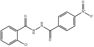 2-chloro-N'-(4-nitrobenzoyl)benzohydrazide Struktur