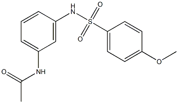 N-[3-[(4-methoxyphenyl)sulfonylamino]phenyl]acetamide Struktur