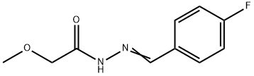 N-[(E)-(4-fluorophenyl)methylideneamino]-2-methoxyacetamide Struktur