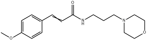 (E)-3-(4-methoxyphenyl)-N-(3-morpholin-4-ylpropyl)prop-2-enamide Struktur