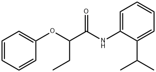 2-phenoxy-N-(2-propan-2-ylphenyl)butanamide Struktur