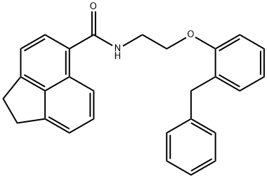 N-[2-(2-benzylphenoxy)ethyl]-1,2-dihydroacenaphthylene-5-carboxamide Struktur