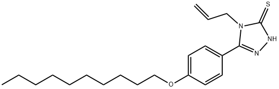 3-(4-decoxyphenyl)-4-prop-2-enyl-1H-1,2,4-triazole-5-thione Struktur