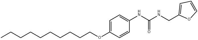 1-(4-decoxyphenyl)-3-(furan-2-ylmethyl)urea Struktur