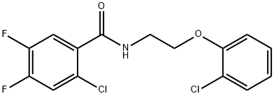 2-chloro-N-[2-(2-chlorophenoxy)ethyl]-4,5-difluorobenzamide Struktur