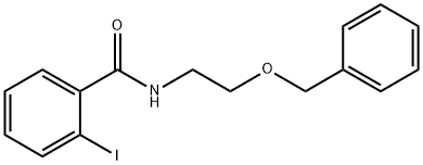 2-iodo-N-(2-phenylmethoxyethyl)benzamide Struktur