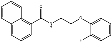 N-[2-(2-fluorophenoxy)ethyl]naphthalene-1-carboxamide Struktur