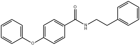 4-phenoxy-N-(2-phenylethyl)benzamide Struktur