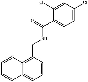 2,4-dichloro-N-(naphthalen-1-ylmethyl)benzamide Struktur