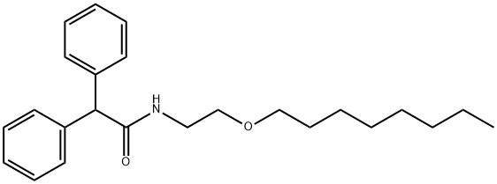 N-(2-octoxyethyl)-2,2-diphenylacetamide Struktur