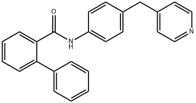 2-phenyl-N-[4-(pyridin-4-ylmethyl)phenyl]benzamide Struktur