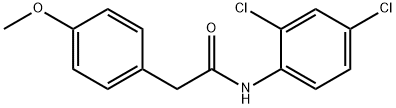 N-(2,4-dichlorophenyl)-2-(4-methoxyphenyl)acetamide Struktur