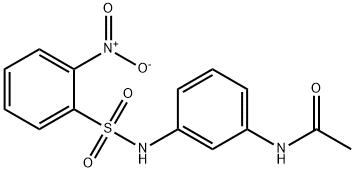 N-[3-[(2-nitrophenyl)sulfonylamino]phenyl]acetamide Struktur