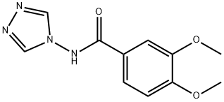 3,4-dimethoxy-N-(1,2,4-triazol-4-yl)benzamide Struktur