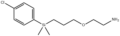 2-[3-[(4-chlorophenyl)-dimethylsilyl]propoxy]ethanamine Struktur