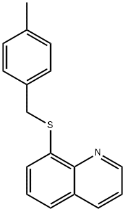 8-[(4-methylphenyl)methylsulfanyl]quinoline Struktur