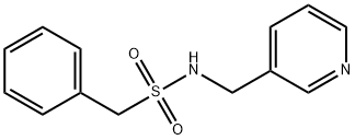 1-phenyl-N-(pyridin-3-ylmethyl)methanesulfonamide Struktur