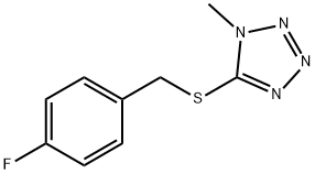 5-[(4-fluorophenyl)methylsulfanyl]-1-methyltetrazole Struktur