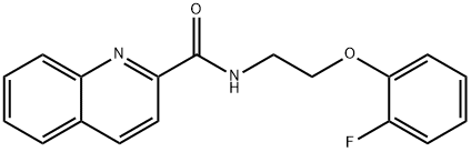 N-[2-(2-fluorophenoxy)ethyl]quinoline-2-carboxamide Struktur