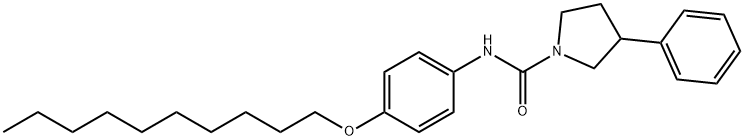 N-(4-decoxyphenyl)-3-phenylpyrrolidine-1-carboxamide Struktur