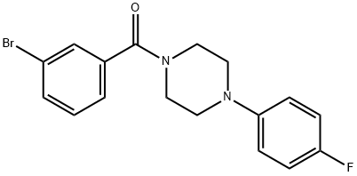 (3-bromophenyl)-[4-(4-fluorophenyl)piperazin-1-yl]methanone Struktur